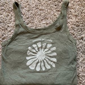 Green American Eagle graphic  tank